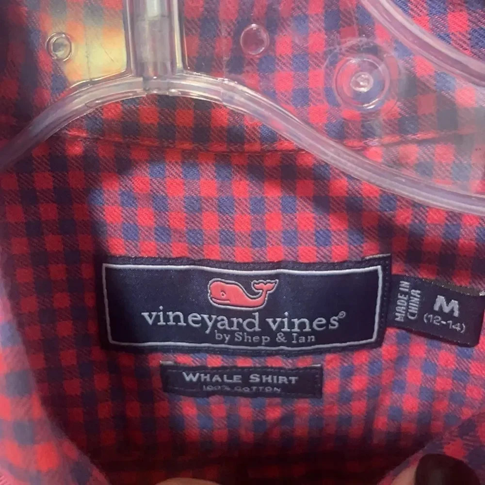 Big Boys VINEYARD VINES BUTTON DOWN THE WHALE SHIRT